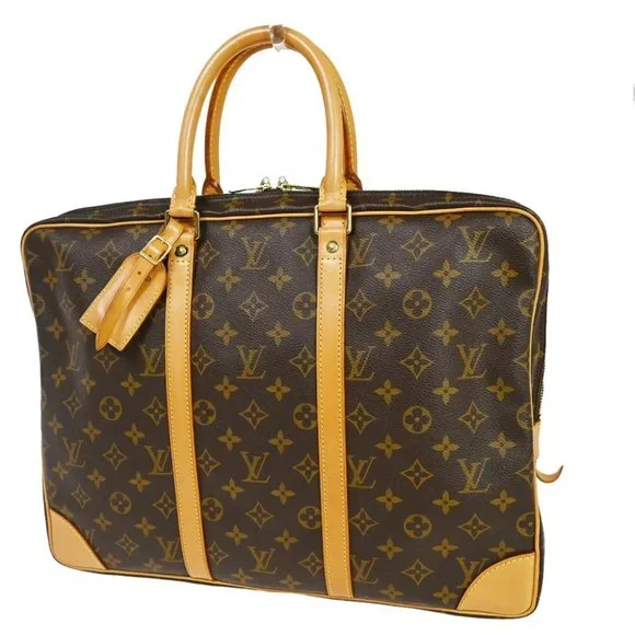 authenticity guaranteed LOUIS VUITTON Porte Documents Voyage Briefcase