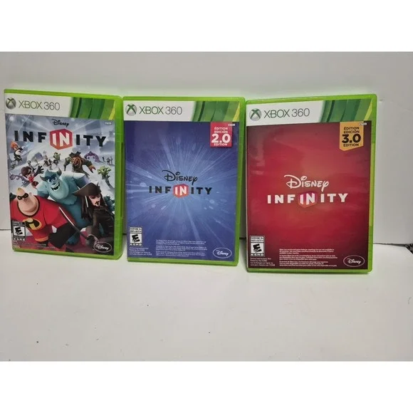 Lot Of 3 X Box 360 DVDs 1,2 &,3, Disney Infinity Gaming Fun