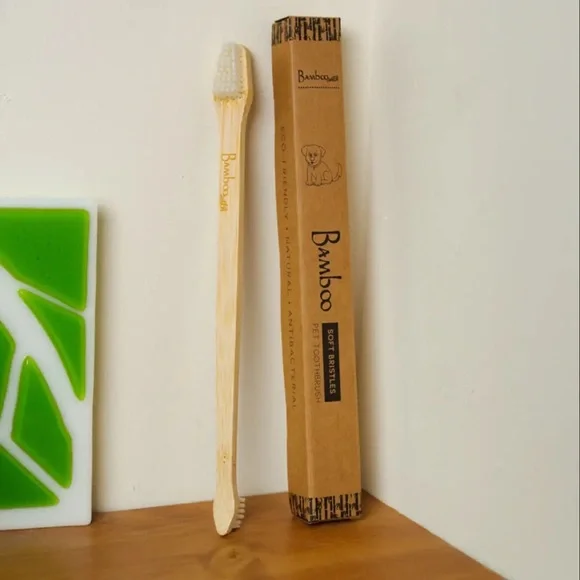 Bamboo Dog Toothbrush