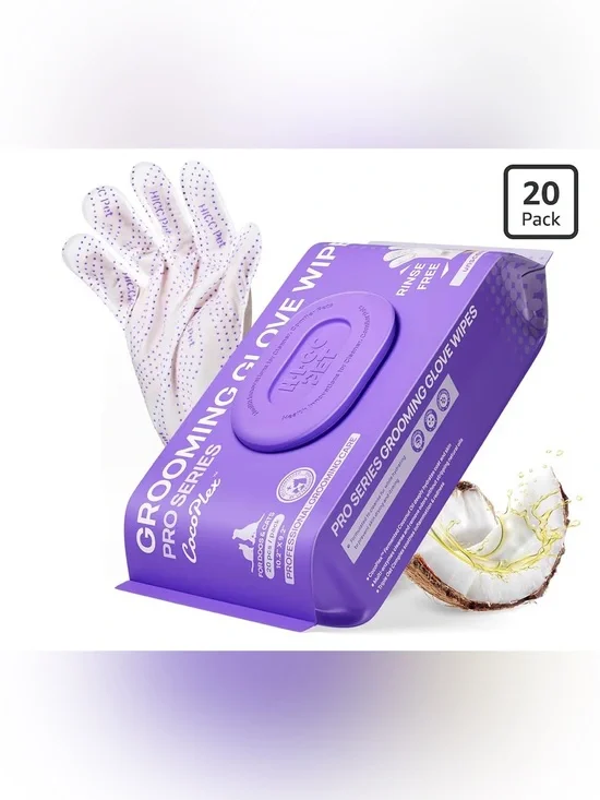 Pro Series Grooming Glove Wipes - Unscented