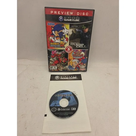 Nintendo GameCube Preview Disc (Nintendo GameCube, 2003) - No memory card