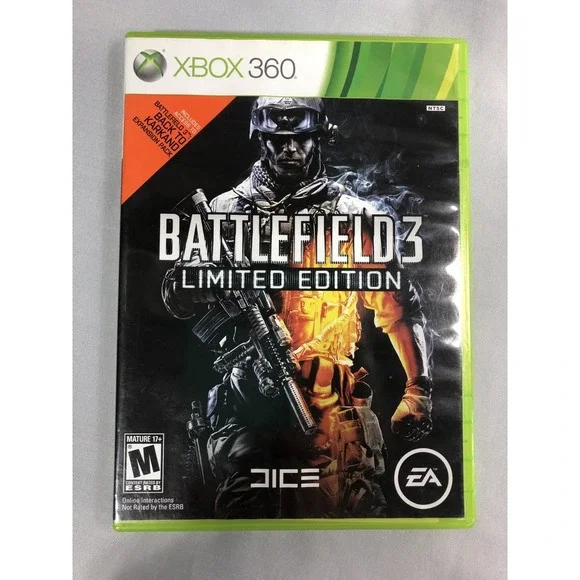 Battlefield 3 Limited Edition (Microsoft Xbox 360, 2011) Complete CIB