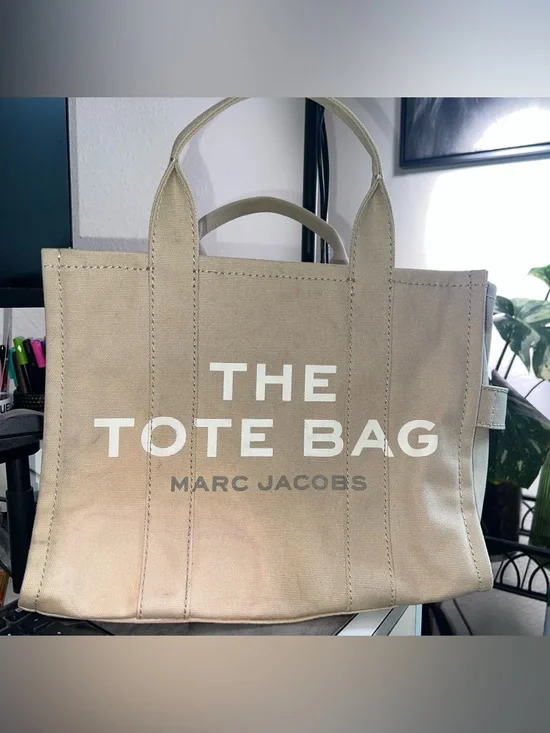 Marc Jacobs Beige Canvas 'The Tote Bag' Tote