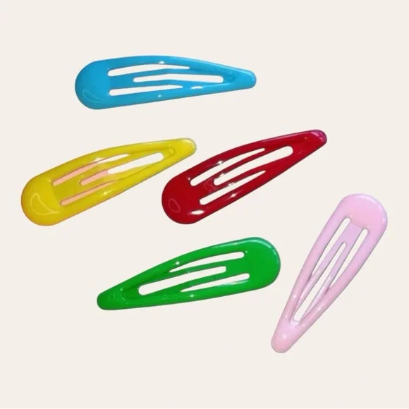 Set 5 pcs Cute Snap Clips for Girls Hair Clip Accessories Multicolor