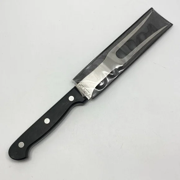 Black‎ Angus III Meat Fork Serving Utensil + Sheath Ritzville Warehouse Co. LOGO