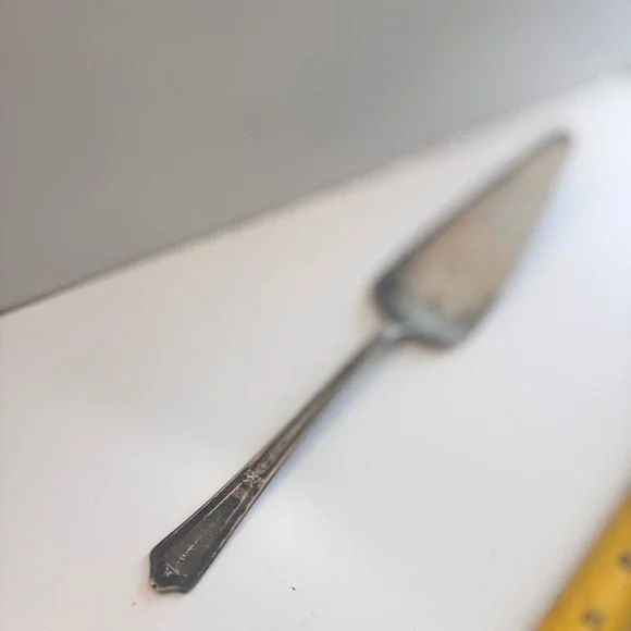 Vintage Silver Plated Ornate Cake Server‎ Pie Server Floral Engraved Server