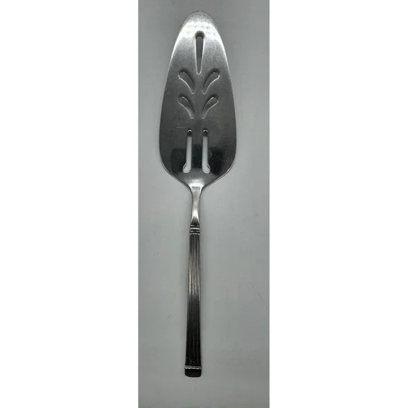 Vintage Stainless Korea Slotted Serving Spatula Pie Cake Server Utensil