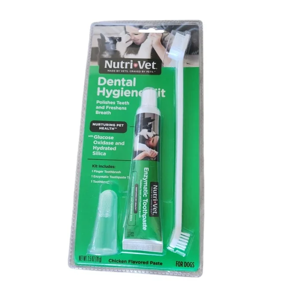 Nutri-Vet Dental Hygiene Kit for Dogs Nwt