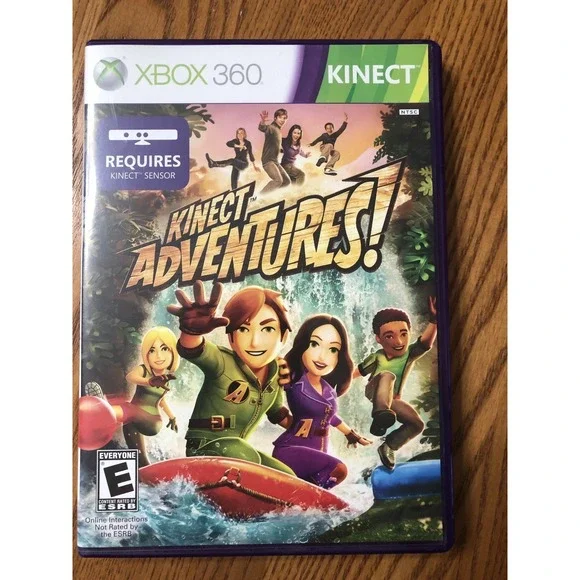 Kinect Adventures (Xbox 360, 2010) Complete with Senor Calibration Card Preowned