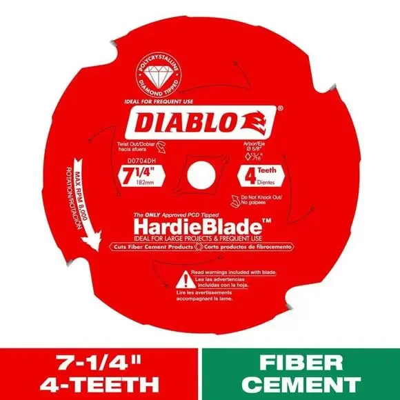 Diablo 7-1/4in. x 44-Teeth TrexBlade Circular Saw Blade for Composites