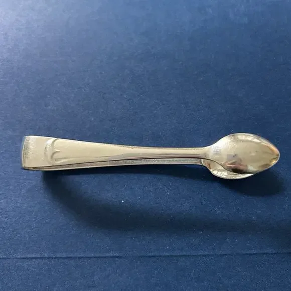 ANTIQUE SILVER PLATED SUGAR CUBE TONGS MS LTD SHEFFIELD ENGLAND