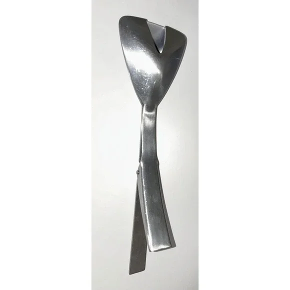 Arthur Salm AS Japan Saxon 1966 Stainless Ice Tongs Salad Serving‎ Tongs Vintage