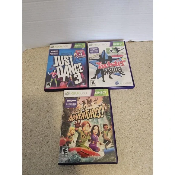 Xbox 360 Kinect Just Dance 3, Twister Mania, Adventures