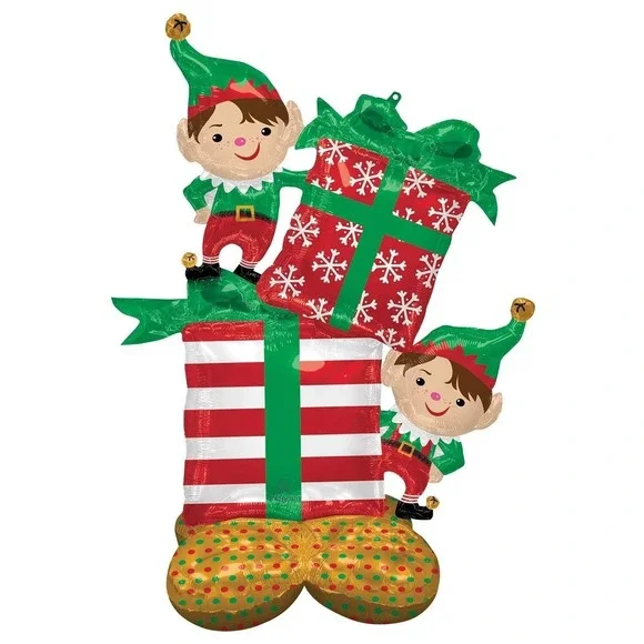 Anagram AirLoonz Christmas Elf Presents Balloon 53