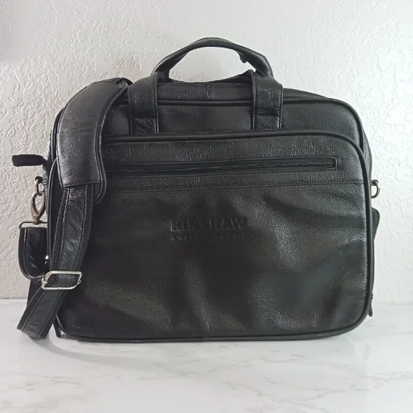 Black Leather Men's Bag