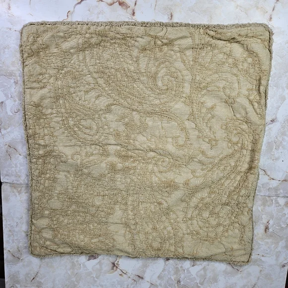 Pottery Barn throw pillow Case 22x22 Neutral Paisley Print
