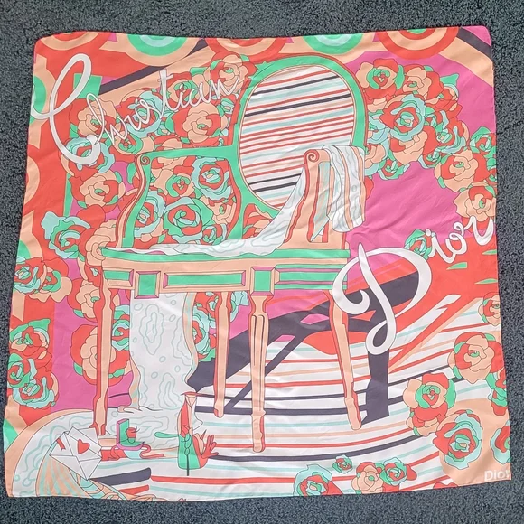 Vintage Christian Dior Silk Scarf