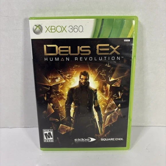 Deus Ex Human Revolution Xbox 360 Complete No Manual Tested