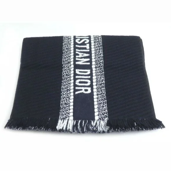 Dior Logo Oblique Big Scarf Navy 31 Cdo301 Ixgs