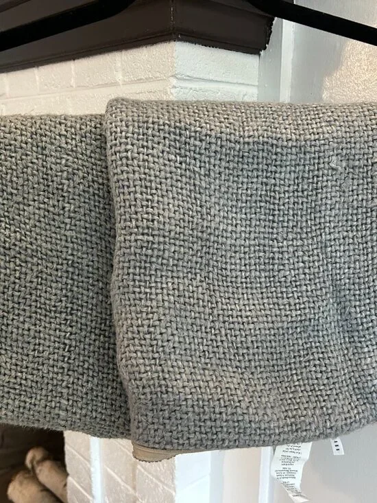 Pottery Barn Linen Pillows Gray/Blue Tone (set of two) 20 x 20
