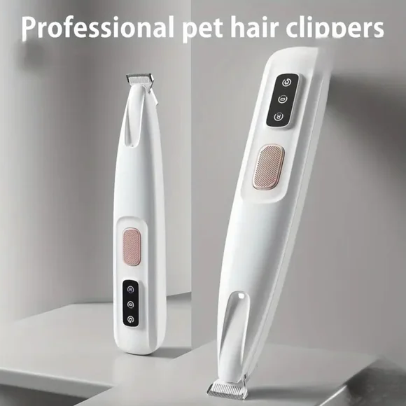 Professional Pet Hair Clippers in White with Rose Gold Accent- NIP