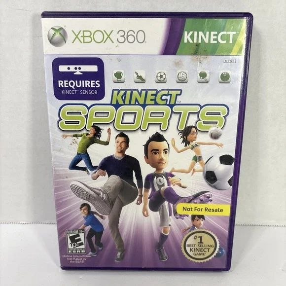 Kinect Sports Xbox 360 2010 CIB Complete In Box Tested Working