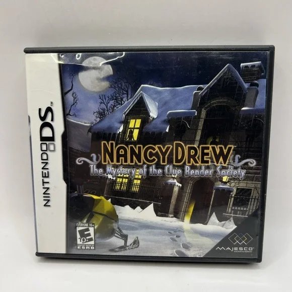Nancy Drew: The Mystery Of The Clue Bender Society Nintendo DS Complete Tested