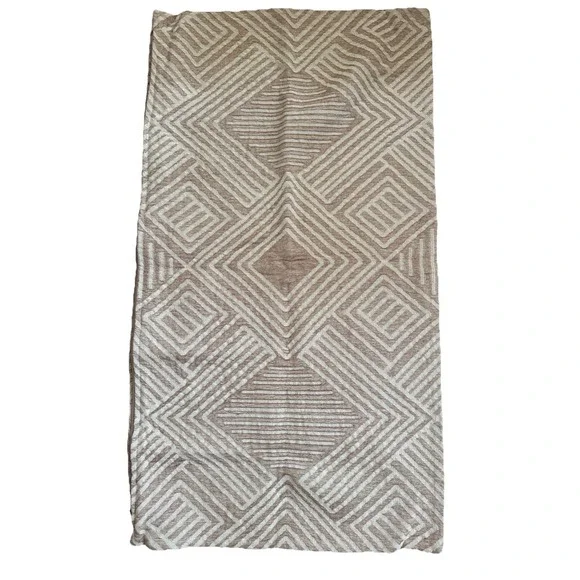 Pottery Barn Sweet July Geo Cotton Reversible King Sham 36x20