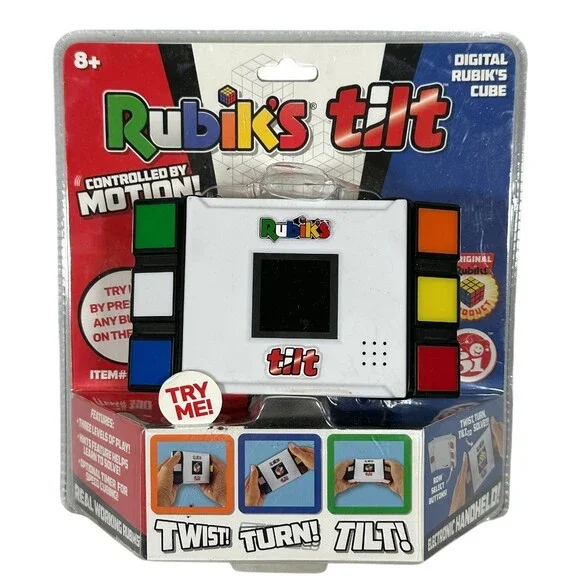 Rubiks Tilt Digital Electronic Handheld Game Controlled by Motion for Ages 8+