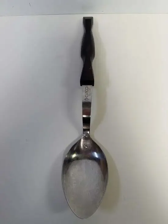 Cutco Vintage Serving Spoon with Brown Handle