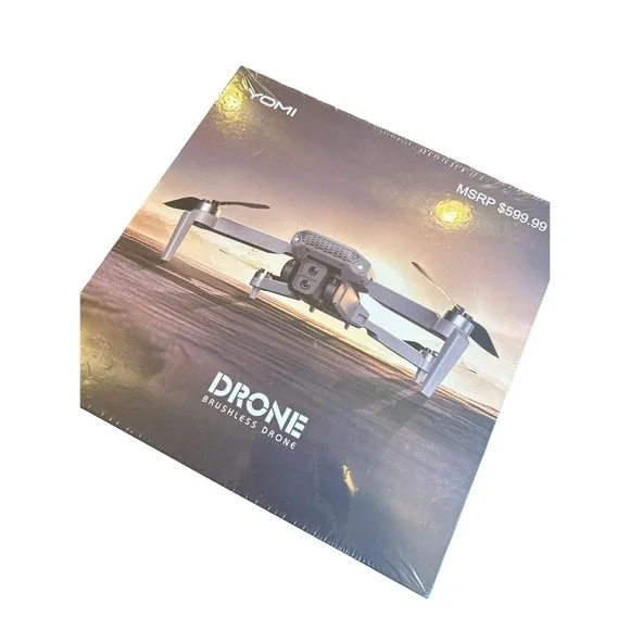 YOMI Brushless Drone With 4K Camera Silver NIB