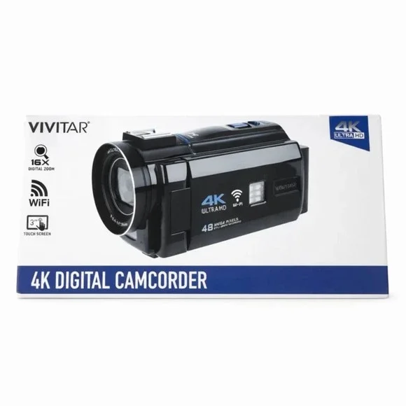 Vivitar‎ 4K Ultra HD Digital Camcorder WiFi 48MP 16x Zoom 3