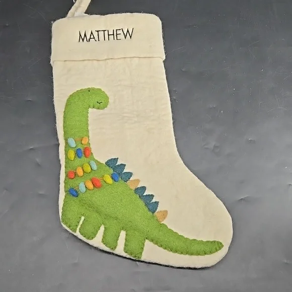 NEW MATTHEW Pottery Barn West Elm Christmas Holiday Stocking