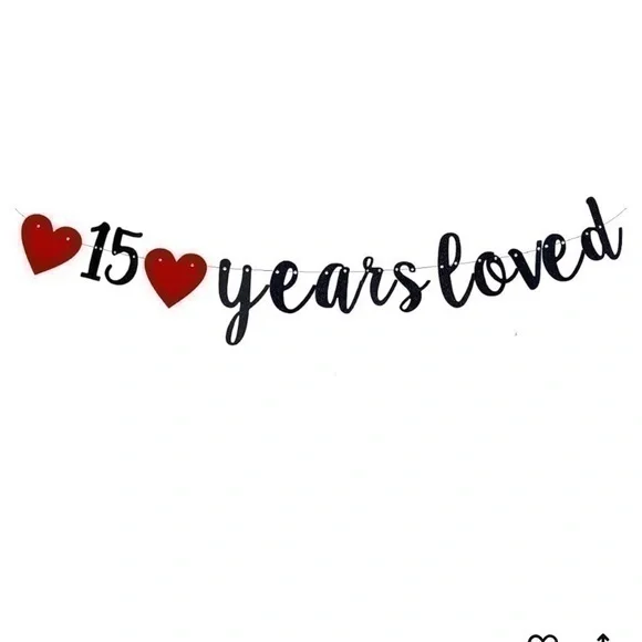 NEW 15 years loved banner