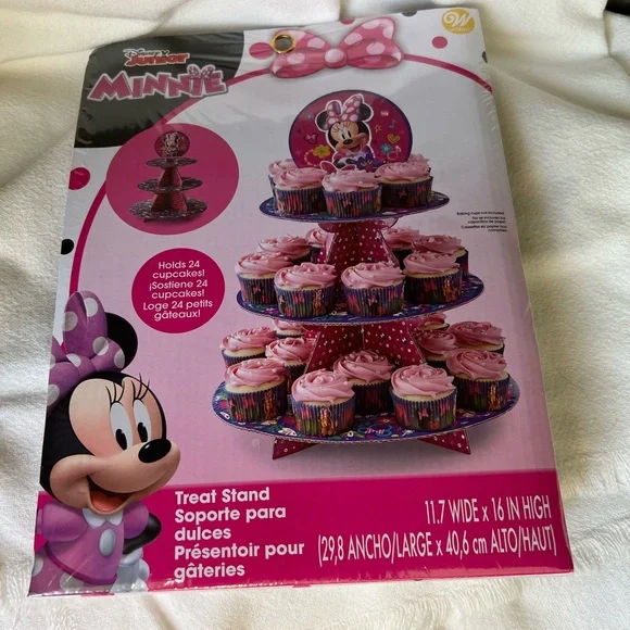 Disney Minnie Mouse Cupcake Stand - Pink and Red