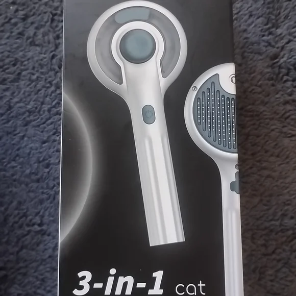 Steam Brush~3-In-1 & Self-Cleaning~Cat/Dog-Pet Grooming Tool for Hair Shedding