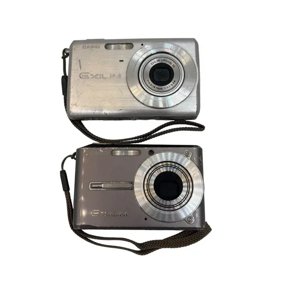Casio Exilim Digital Camera Lot EX-Z60 Silver EX-S8 Grey Vintage Untested