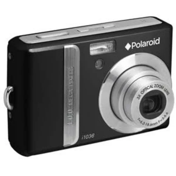 Polaroid - 10.0-Megapixel Digital Camera - Black/Silver