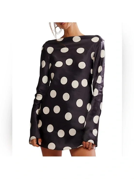 Free People Tigre Polka Dot Mini Dress
