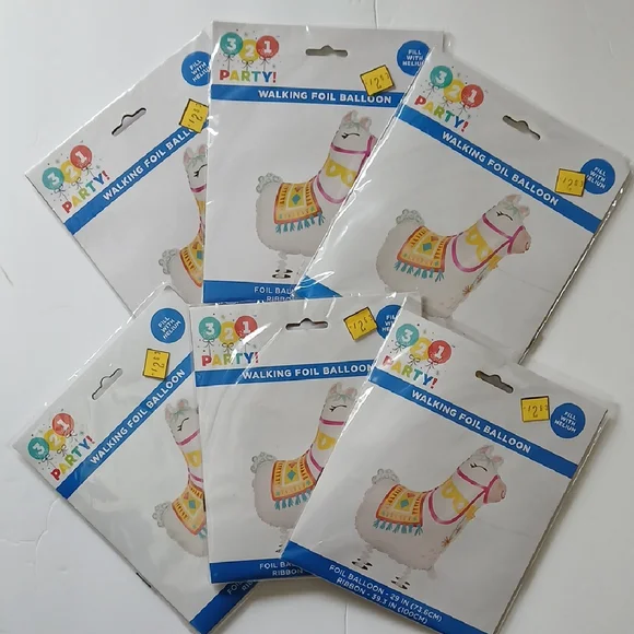3-2-1 Party Walking Foil Balloon Set