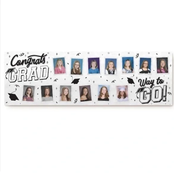 Customizable Graduation banner new in box ( banner wrapped in plastic)