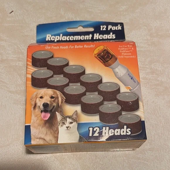 Pedi Paws 12 Pack Replacement Heads