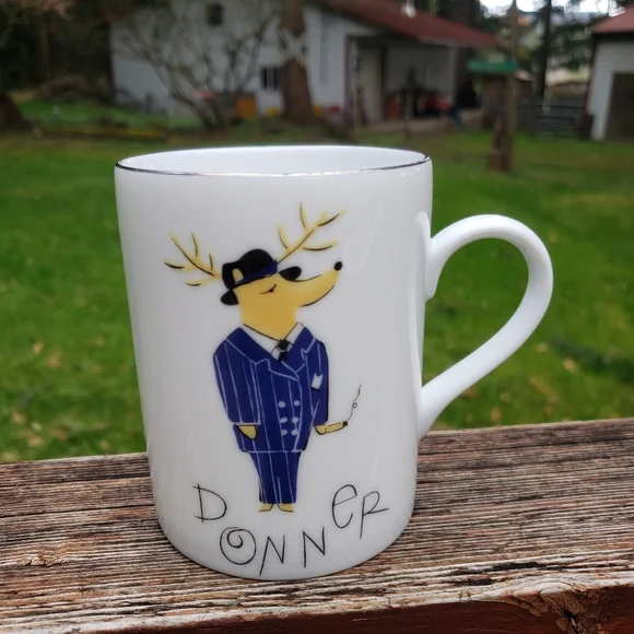 Pottery Barn Reindeer 'Donner' Mug