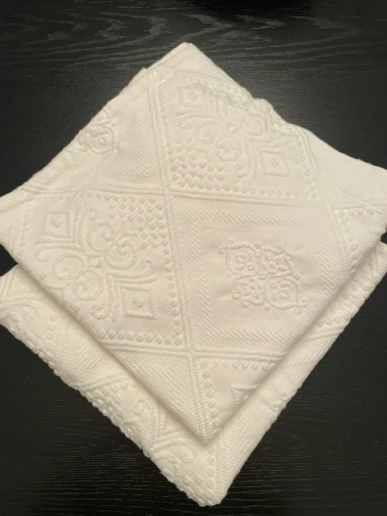 Pottery Barn Euro sham cushion cover off white jacquard XL