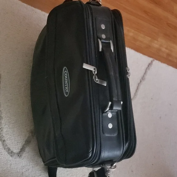 Black Leather Men's Briefcase