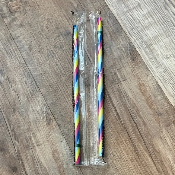 Starbucks Multicolor Striped Party Straws