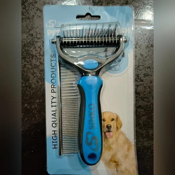 Blue Dog Grooming Brush