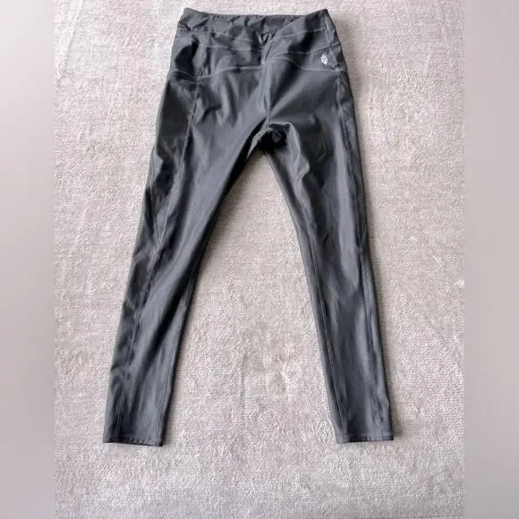 Metallic Grey Free People Movement Leggings Size S