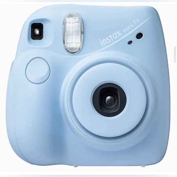 Fujifilm Instax Mini 7+ camera and accessories