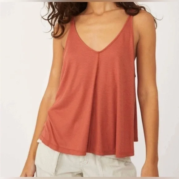 Free People Tank Top shirt blouse medium muscle under shirt